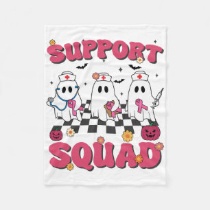 Retro Groovy Nurse Support Squad Borstkanker AWA Fleece Deken