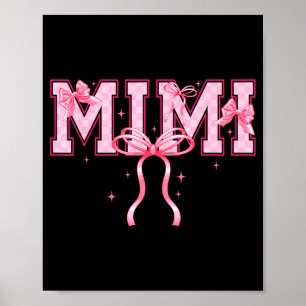 Retro groovy oma grootmoeder nana strik gelukkige poster