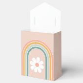 Retro Groovy One Boho First Birthday Bedankdoosjes (Geopend)