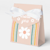 Retro Groovy One Boho First Birthday Bedankdoosjes (Voorkant Zijde)