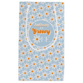 Retro Groovy One Boys 1e Verjaardag Klein Cadeauzakje (Voorkant)