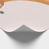 Retro Groovy One Daisy Flower Birthday Party Wrapp Cadeaupapier (Hoek)