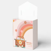 Retro Groovy One Daisy Flower Verjaardagsfeestje Bedankdoosjes (Geopend)