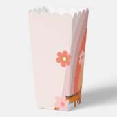 Retro Groovy One Daisy Flower Verjaardagsfeestje Bedankdoosjes (Achterkant)