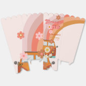 Retro Groovy One Daisy Flower Verjaardagsfeestje Bedankdoosjes (Ongevouwen)