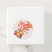 Retro Groovy One Daisy Flower Verjaardagsfeestje Bedankjes Labels (In situ)