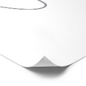 Retro Groovy One Floral Eerste Verjaardag Mileston Poster (Hoek)