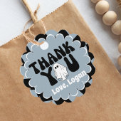 Retro Groovy One Happy Boo Boy Bedankt Bedankjes Labels