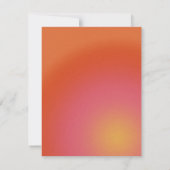 Retro Groovy Oranje Summer Soiree Birthday Party Kaart (Achterkant)