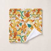 Retro Groovy-paddenstoelenpatroon Bad Handdoek (Wasdoekje)