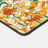 Retro Groovy-paddenstoelenpatroon Bureaumat (Hoek)