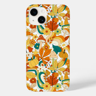 Retro Groovy-paddenstoelenpatroon Case-Mate iPhone 14 Hoesje