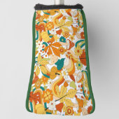 Retro Groovy-paddenstoelenpatroon Golfheadcover (Draai 90)