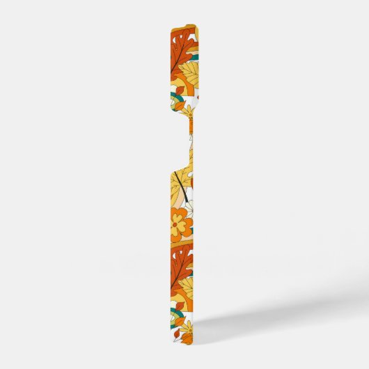 Retro Groovy-paddenstoelenpatroon iPhone Hoesje (Rechterkant)