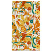 Retro Groovy-paddenstoelenpatroon Klein Cadeauzakje (Voorkant)