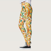 Retro Groovy-paddenstoelenpatroon Leggings (Links)