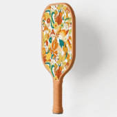 Retro Groovy-paddenstoelenpatroon Pickleball Paddle (Links)