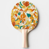 Retro Groovy-paddenstoelenpatroon Tafeltennisbatje (Voorkant)