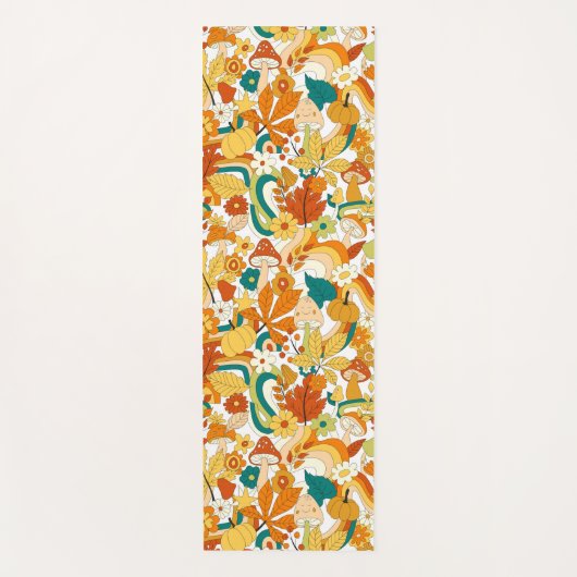 Retro Groovy-paddenstoelenpatroon Yogamat (Voorkant)