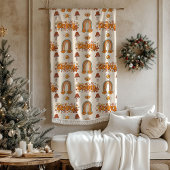 Retro Groovy Pastel Rainbows and Mushrooms Blanket Fleece Deken