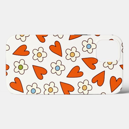 Retro Groovy Patronen 70s-60s-80s Case-Mate iPhone Case (Achterkant (horizontaal))