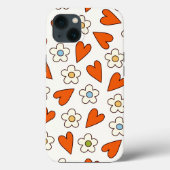 Retro Groovy Patronen 70s-60s-80s Case-Mate iPhone Case (Achterkant)