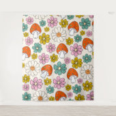 Retro Groovy Patronen 70s-60s-80s Wandkleed (Voorkant)