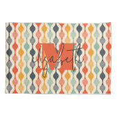 Retro Groovy Patroon Kussensloop (Achterkant)