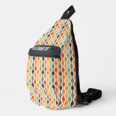 Retro Groovy Patroon Sling Bag (Rechterhoek)