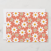 Retro Groovy Peace Love Joy Typografie Foto Feestdagenkaart (Achterkant)