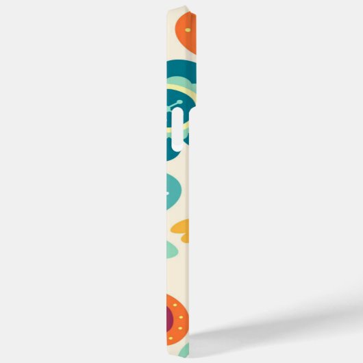 Retro Groovy Phone Case Floral Hippie Hoesje gesch (Achterkant / Rechts)