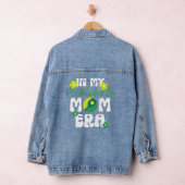 Retro Groovy Pickleball Mom Era Denim Jacket (Hangar)