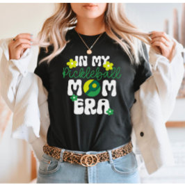 Retro Groovy Pickleball Mom Era T-shirt