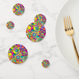 Retro Groovy Plezier 60's Zestiger Jaren Verjaarda Confetti