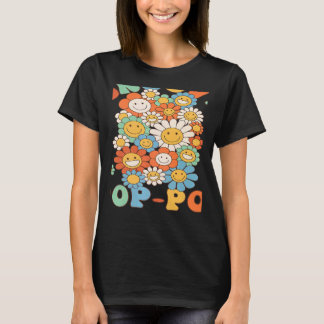 Retro Groovy PopPop Groovy Birthday Party Matching T-shirt