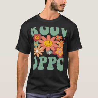 Retro Groovy PopPop Matching Family 1st Birthday P T-shirt