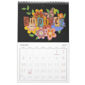 Retro, Groovy Positive Affirmations 2023 Calendar Kalender (Jan 2027)