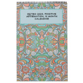 Retro, Groovy Positive Affirmations 2023 Calendar Kalender (Hoes)