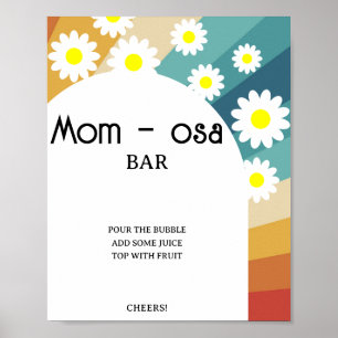 Retro Groovy \ Poster met mam-osa bar