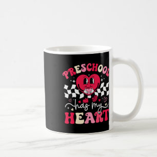 Retro Groovy Preschool Bezit Mijn Hart Leraar Vale Koffiemok
