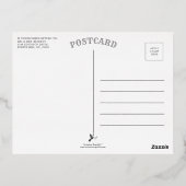 Retro Groovy Prettig Kerst Foto Folie Feestdagen Briefkaart (Achterkant)