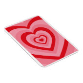 Retro groovy psychedelic hart magneet (Rechterzijde)