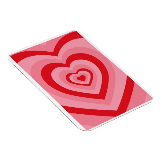 Retro groovy psychedelic hart magneet (Rechterzijde)