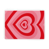 Retro groovy psychedelic hart magneet (Horizontaal)