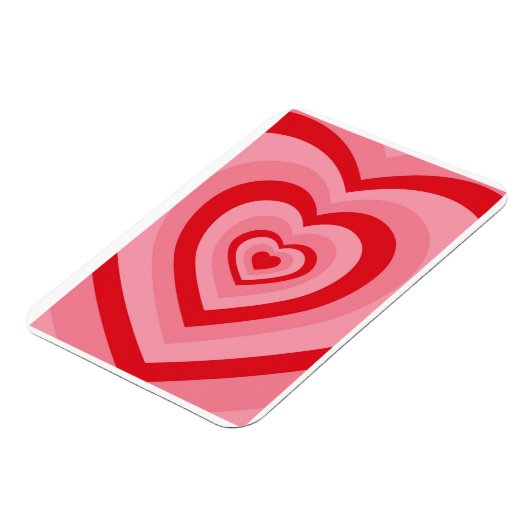 Retro groovy psychedelic hart magneet (Linkerzijde)