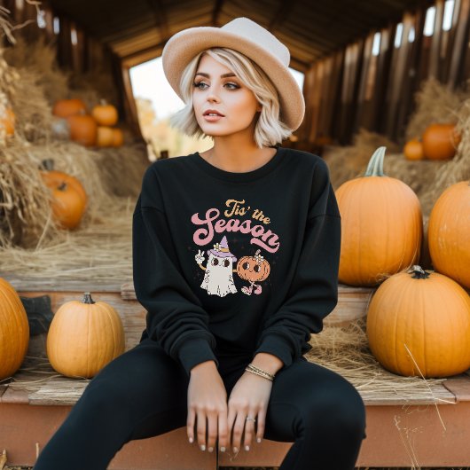 Retro Groovy Pumpkin Halloween sweatshirt