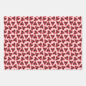 Retro Groovy Red Doodle Hearts Valentine’s Day Inpakpapier Vel (Voorkant 3)