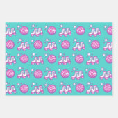 Retro groovy roller disco inpakpapier vel (Voorkant 3)