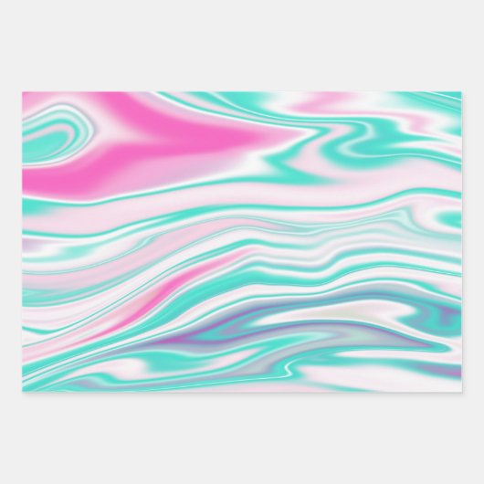 Retro groovy roller disco inpakpapier vel (Voorkant 2)