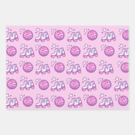 Retro groovy roller disco inpakpapier vel